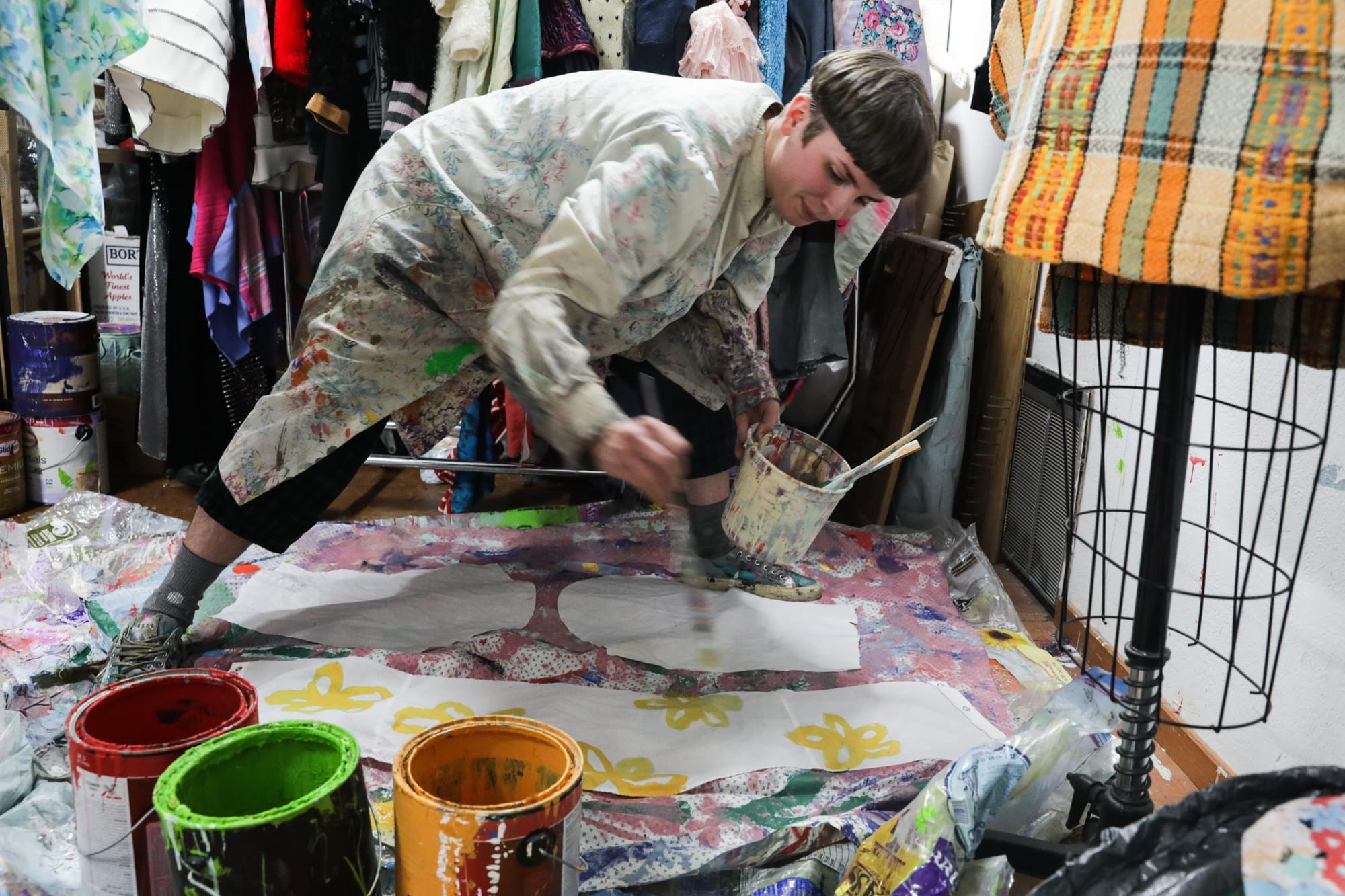 Janelle paints