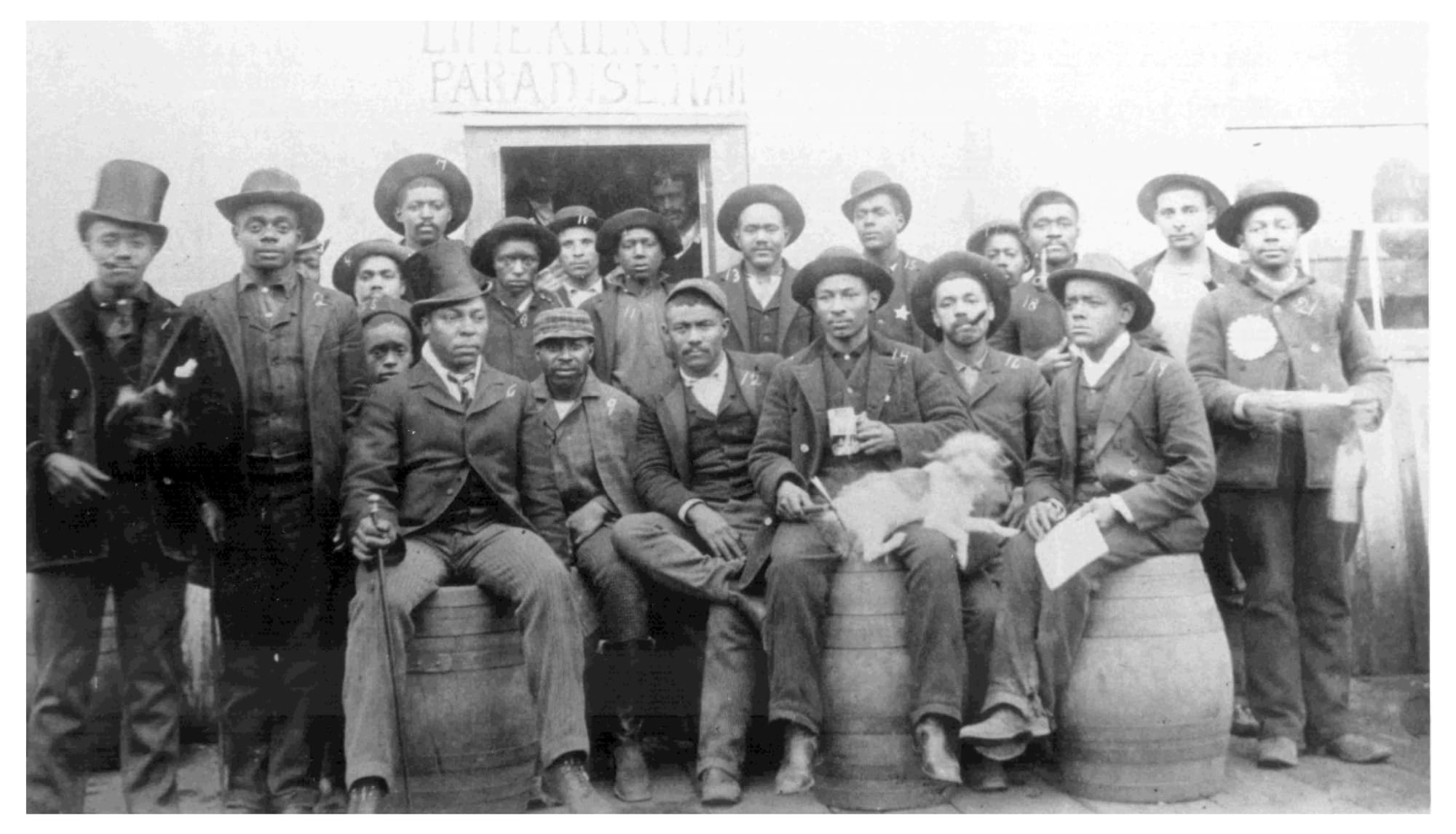 black and white photos of african american miners