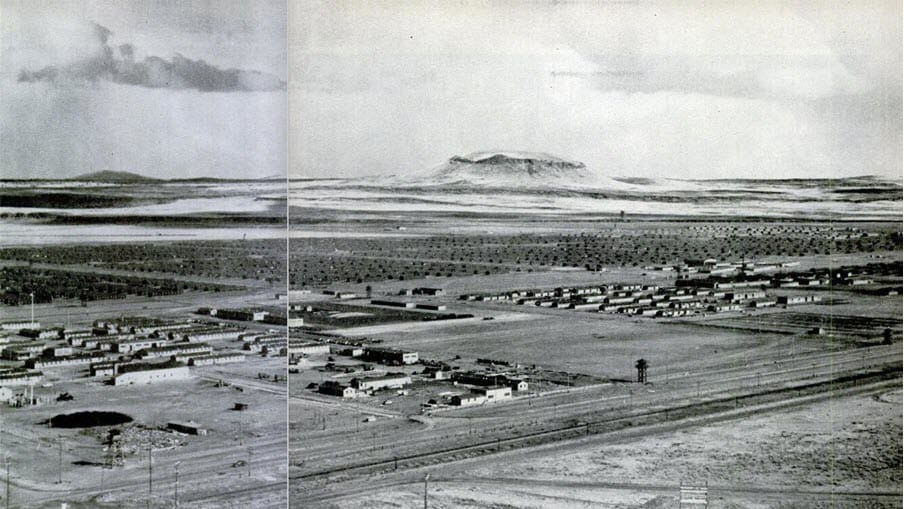 View of Tule Lake grounds from a moderate distance.