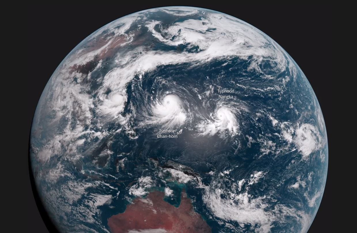 Weather satellite capture