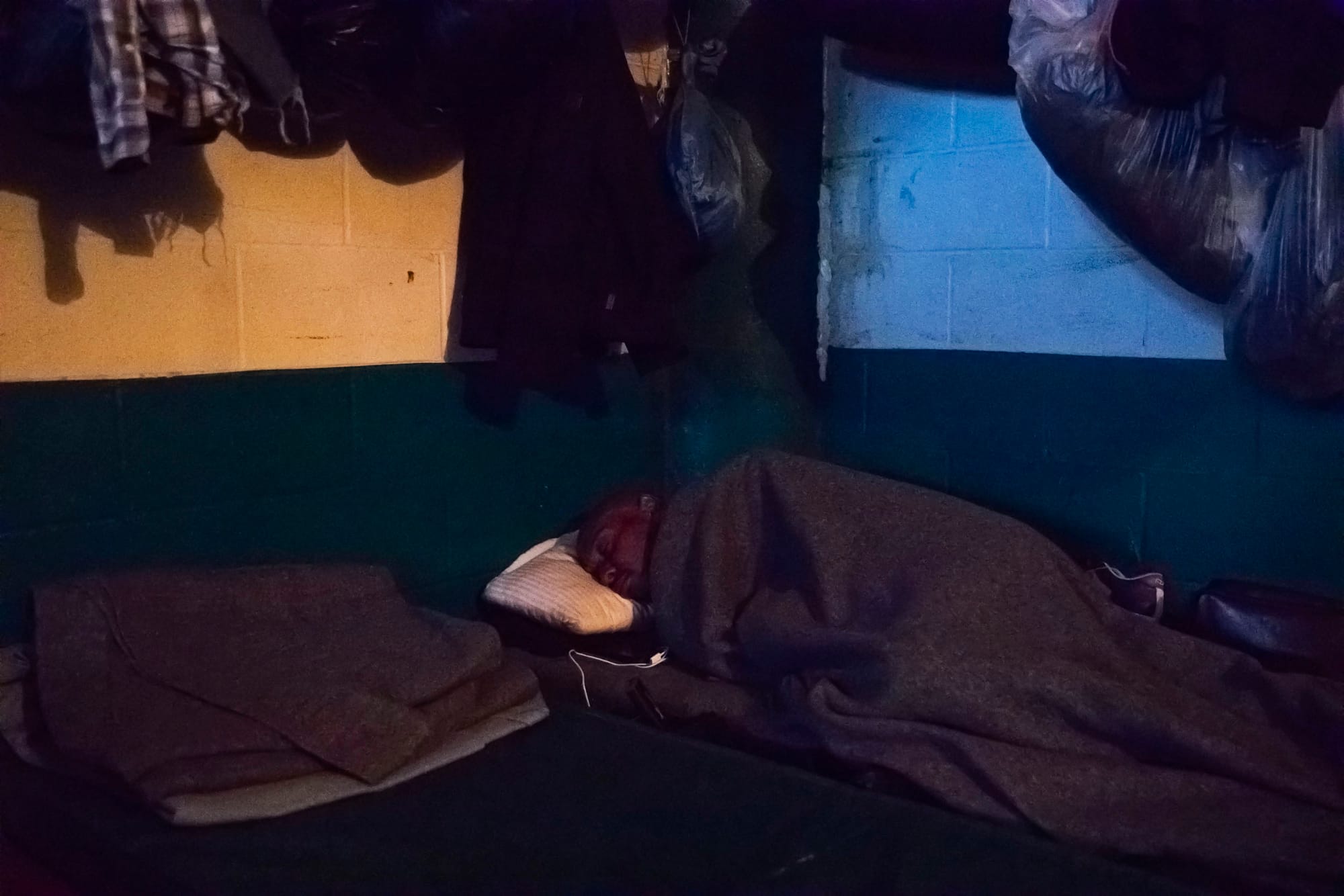 man sleeping