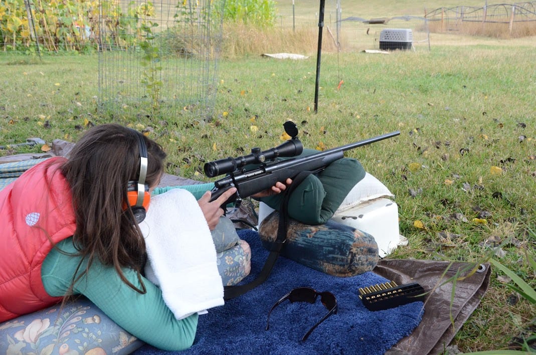Samantha Larson takes a shot.