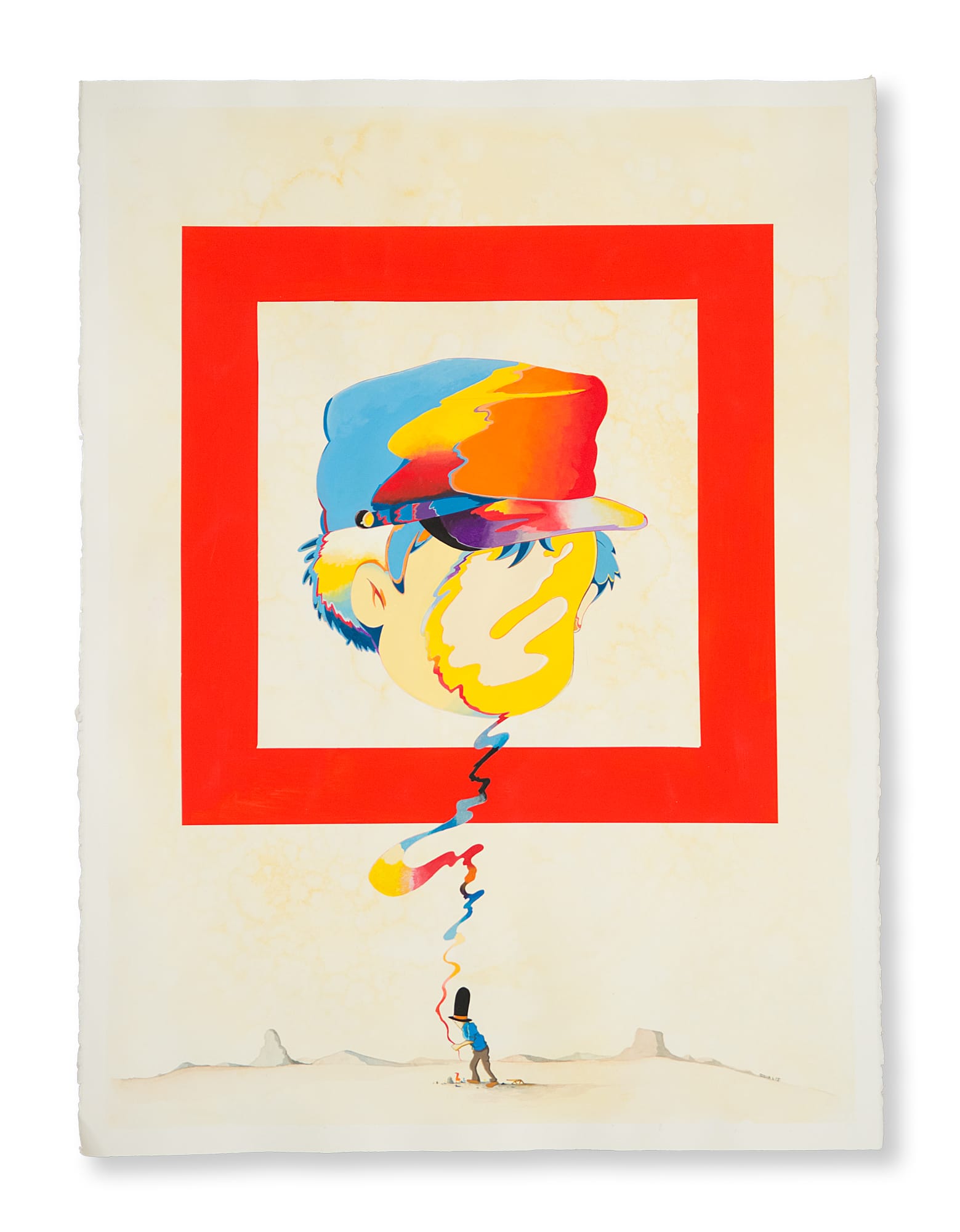 Gosha Levochkin, “Any Quest Comes with Unfamiliarity” (2018), watercolor and acrylic on paper PHOTO CREDIT: Courtesy of Treason Gallery