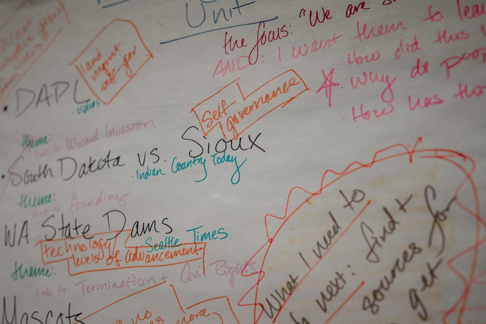 native history concepts on whiteboard