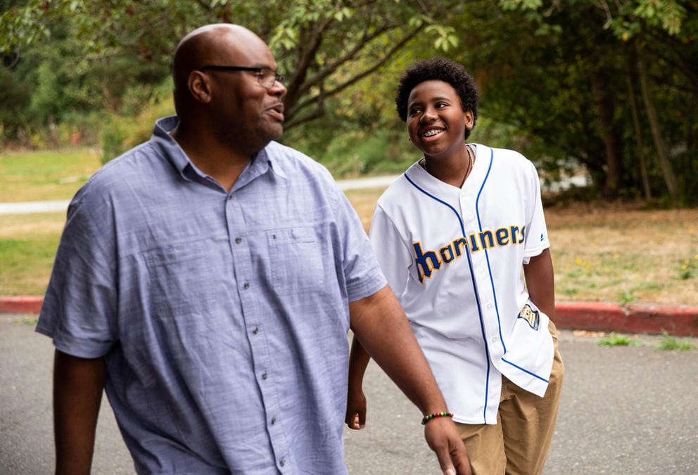 Anthony and Xavier Austin walking