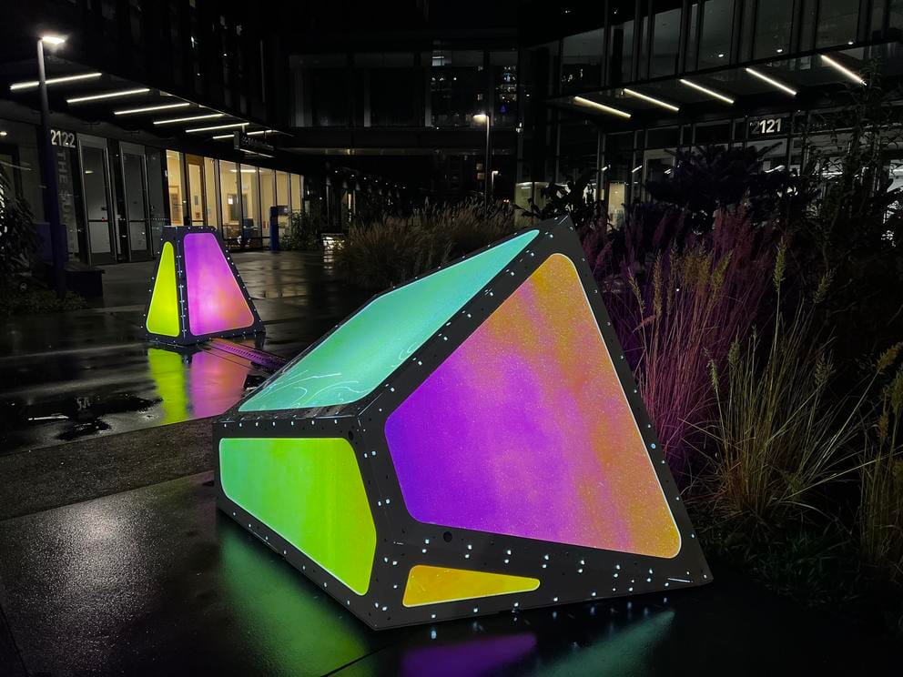 colorful crystal forms