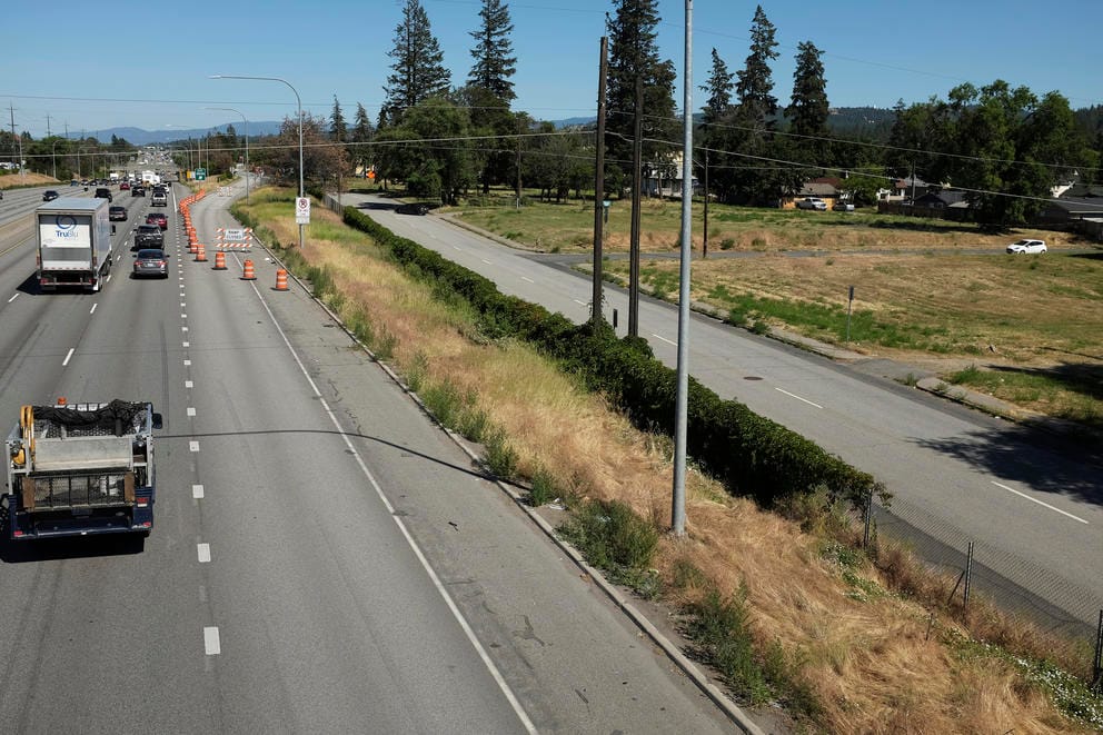 I-90 and vacant lands