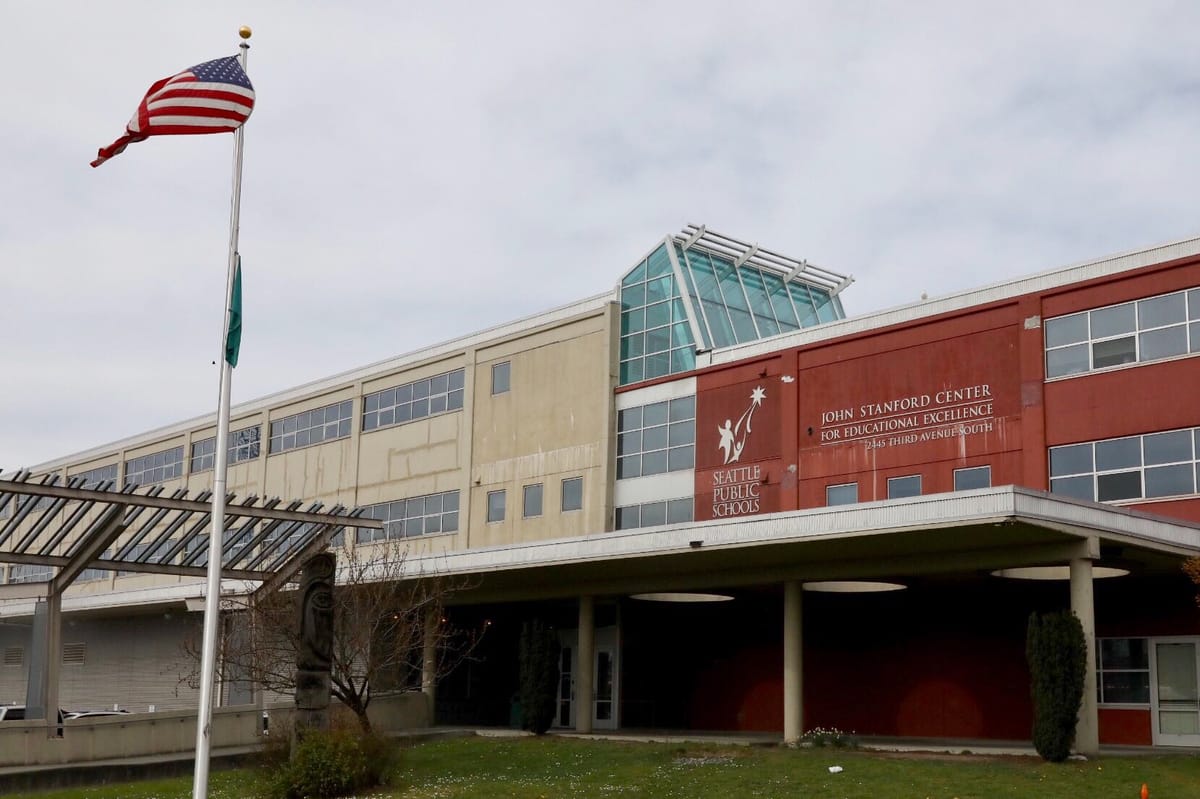A school district admnistration building